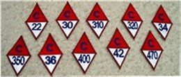 Catalina Diamond Patches "Blue" - Clearance-0