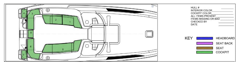 Cockpit Cushion - Sunbrella - C-385