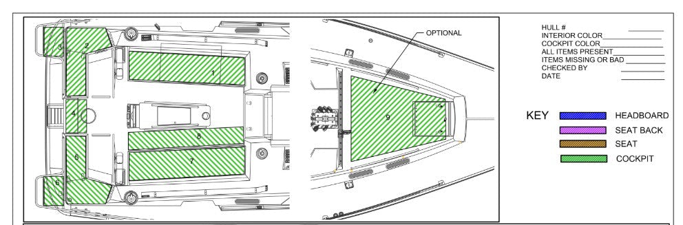 Cockpit Cushion - Sunbrella - C-425