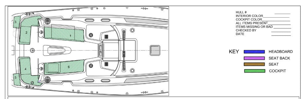 Cockpit Cushion - Sunbrella - C-445