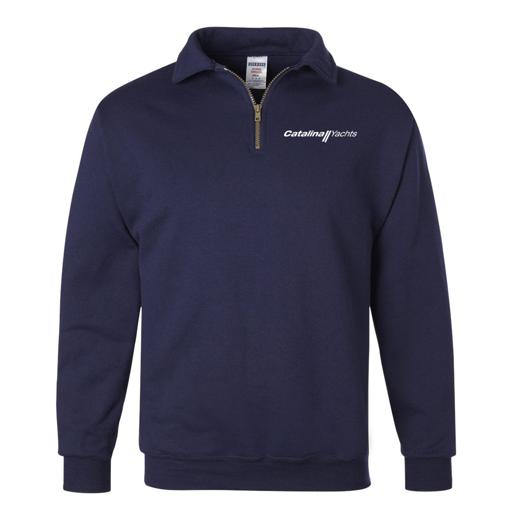1/4 Zip Collared Sweatshirt