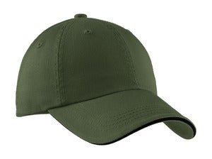 Sandwich Bill Cap with Striped Closure