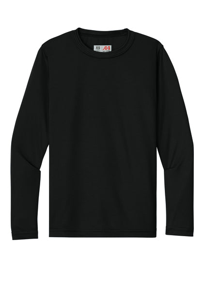 Line Drawing Youth Long-Sleeve Cooling Performance
