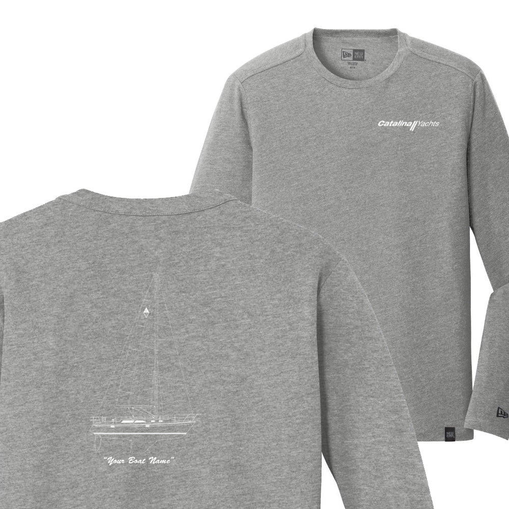 Line Drawing Mens New Era® Heritage Long Sleeve