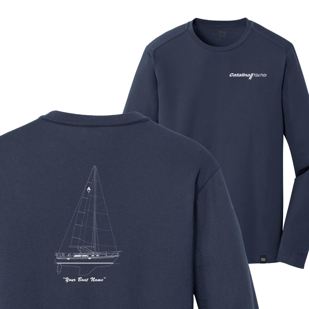 Line Drawing Mens New Era® Heritage Long Sleeve