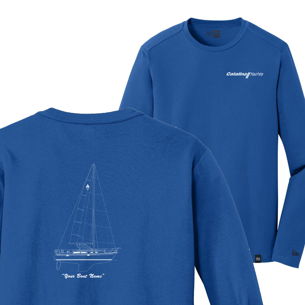Line Drawing Mens New Era® Heritage Long Sleeve