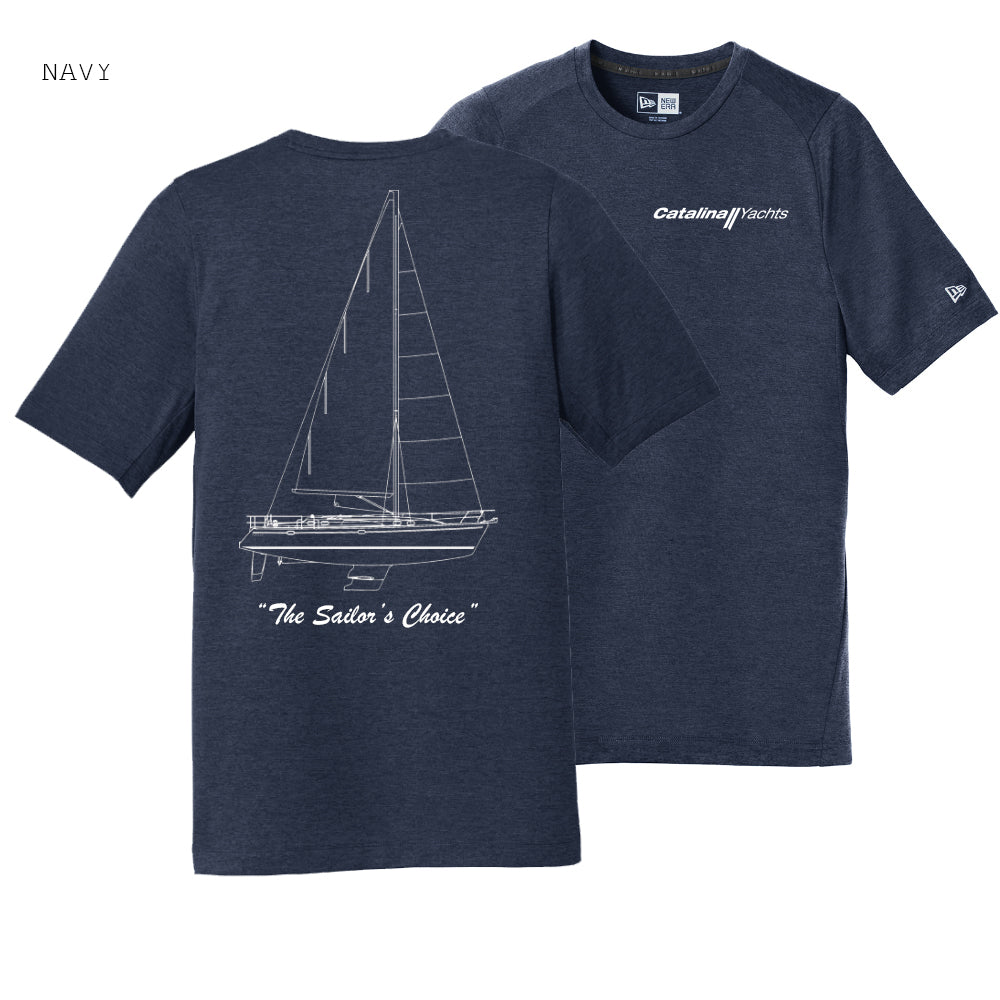 Line Drawing Mens New Era® Performance Tee