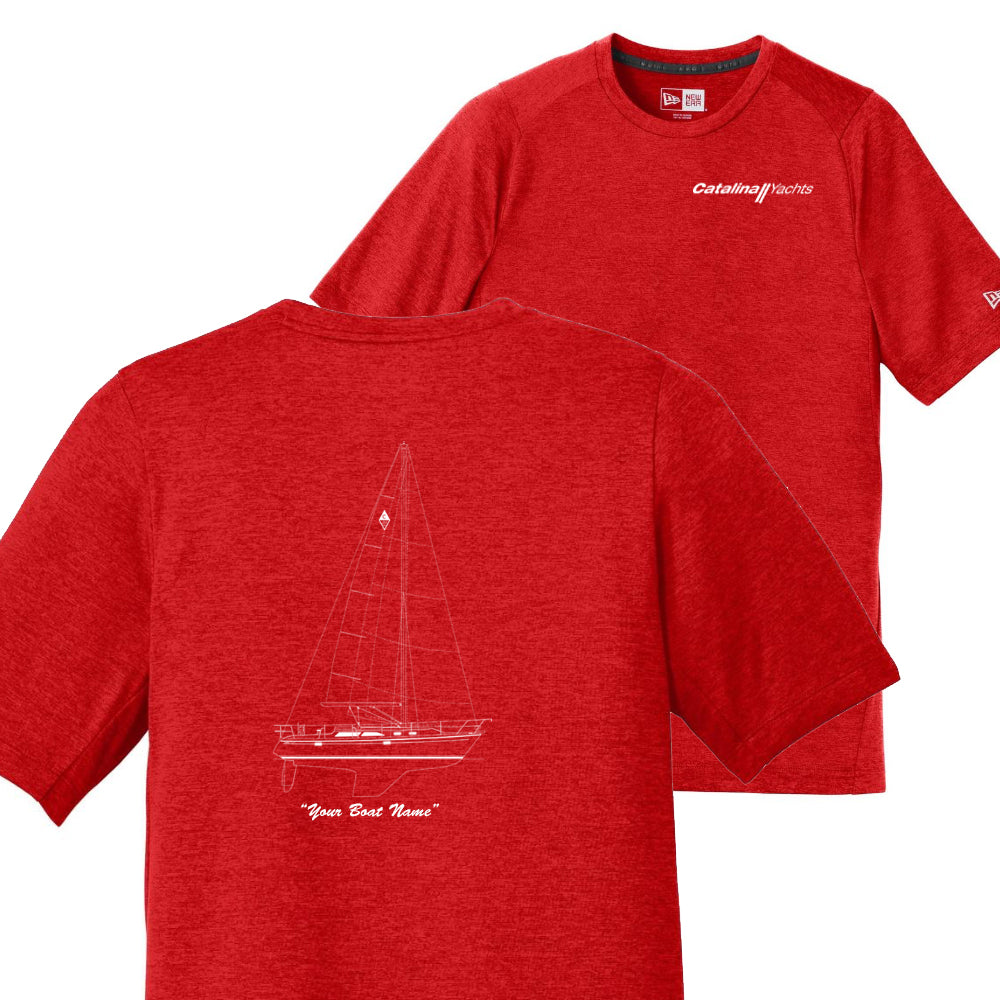 Line Drawing Mens New Era® Performance Tee