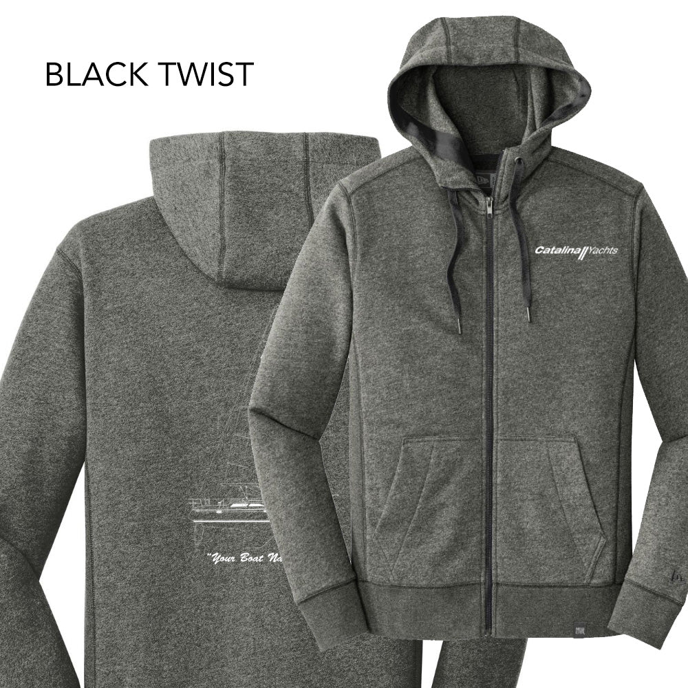 Line Drawing Mens New Era® Full-Zip Hoodie
