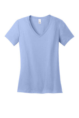 Line Drawing Ladies V-Neck Tee