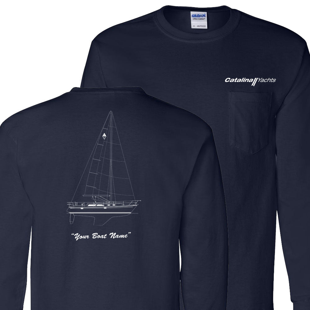 Boat Name shown with Apple Chancery font