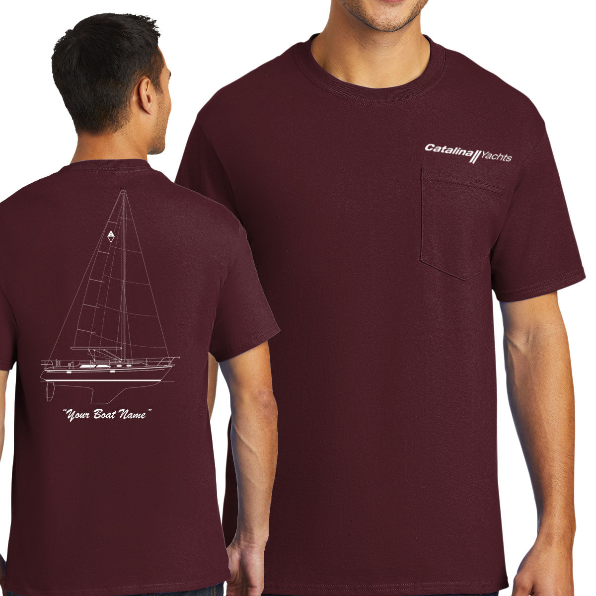 Line Drawing Tall Essential Pocket Tee