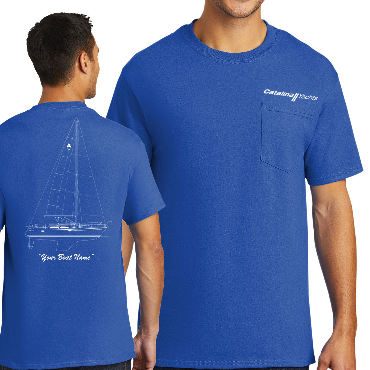Line Drawing Tall Essential Pocket Tee