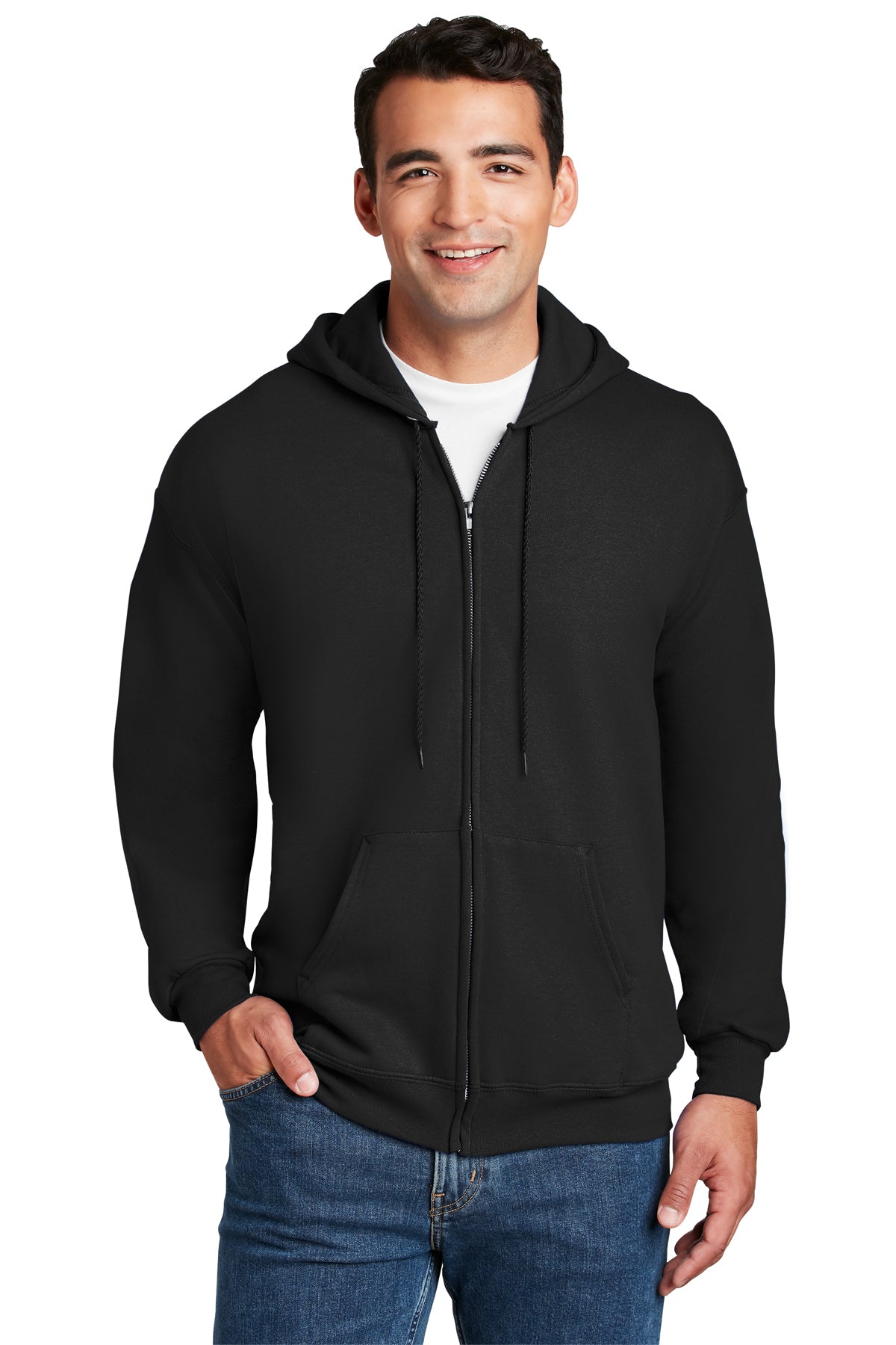 Line Drawing Full Zip Hooded Sweatshirt