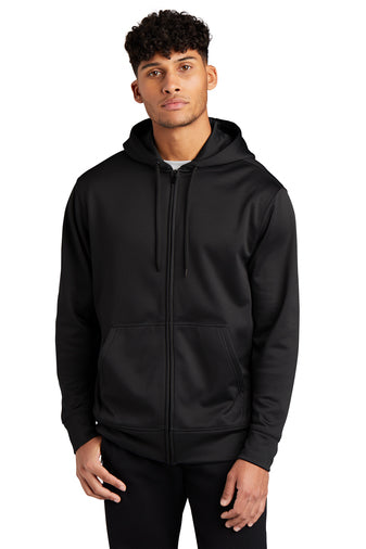 Mens Sport-Wick® Fleece Full-Zip Hooded Jacket