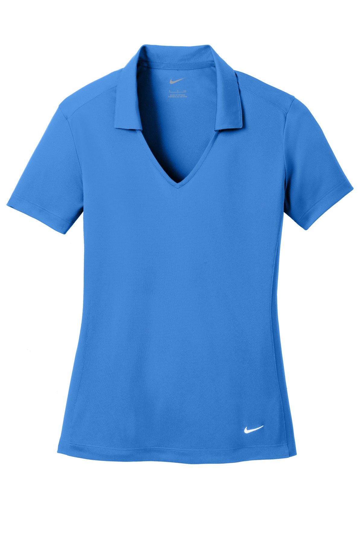 Catalina Yachts Black Nike Mesh Polo - Brisk Blue
