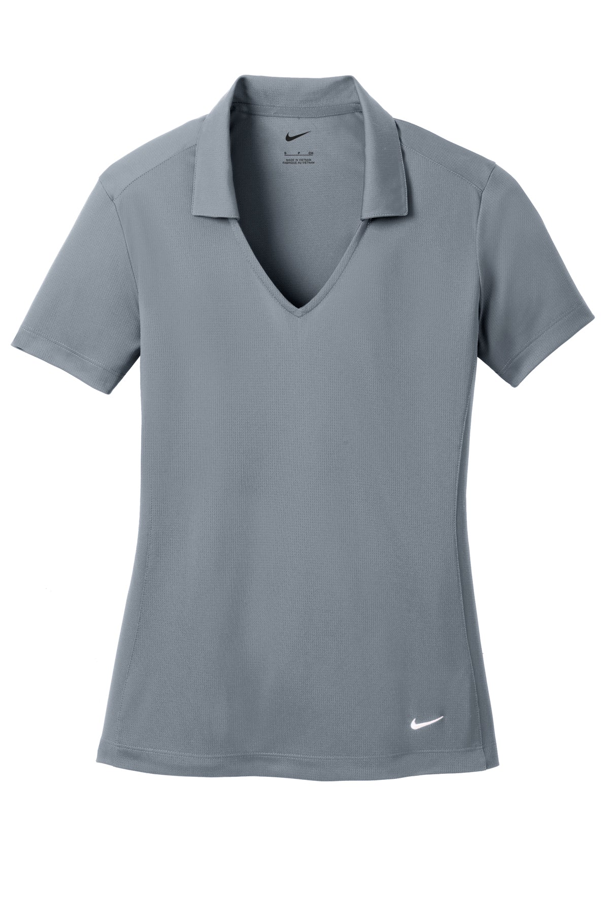 Catalina Yachts Black Nike Mesh Polo - Cool Grey