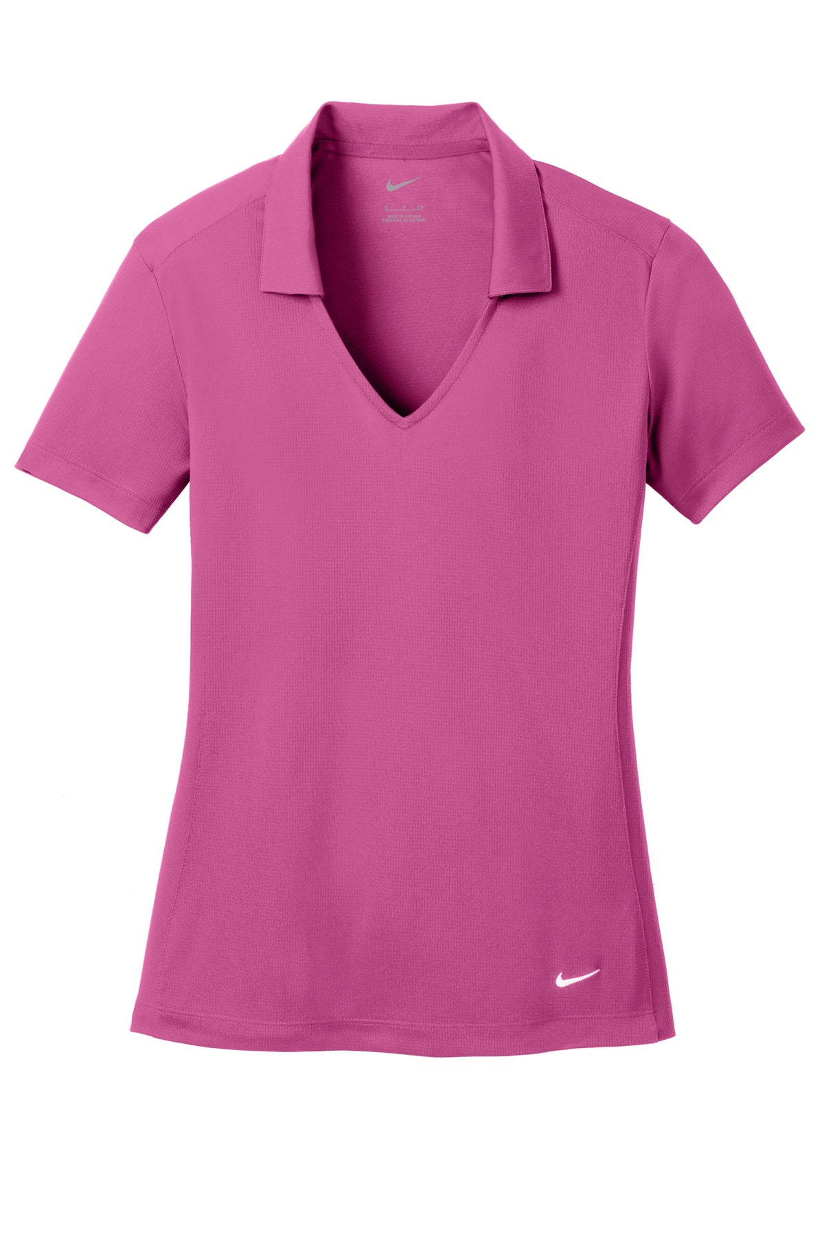 Catalina Yachts Black Nike Mesh Polo - Pink Fire