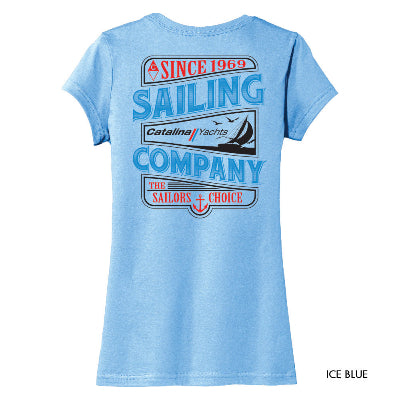 Catalina Yachts Sailing Company Women's T-Shirt Ice Blue