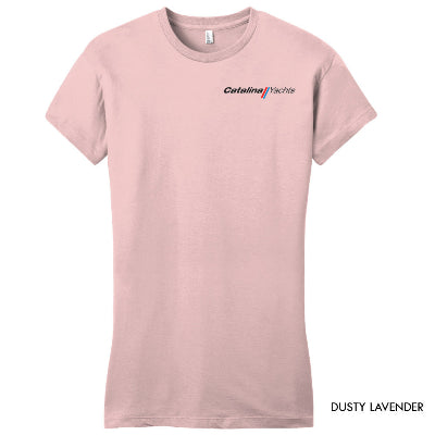 Catalina Yachts Sailing Company Women's Front T-Shirt Dusty Peach