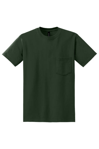 Line Drawing Short Sleeve Tee with Pocket