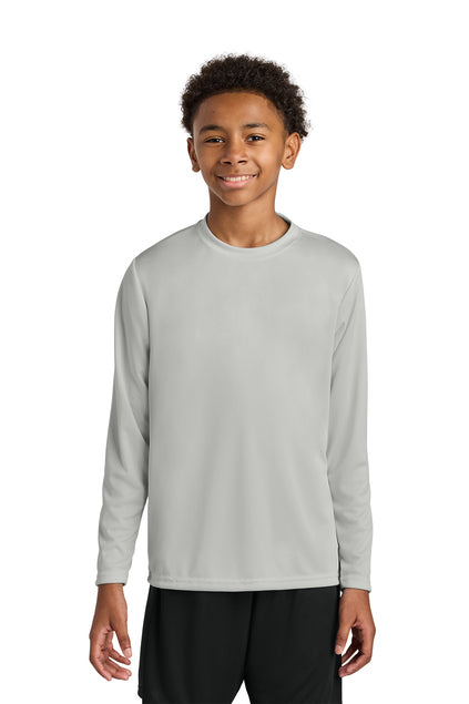 Line Drawing Youth Long-Sleeve Cooling Performance