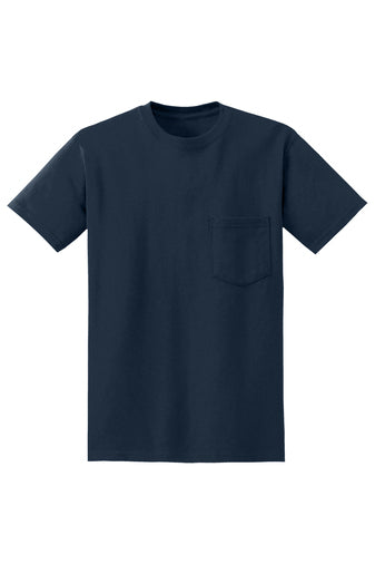 Line Drawing Short Sleeve Tee with Pocket