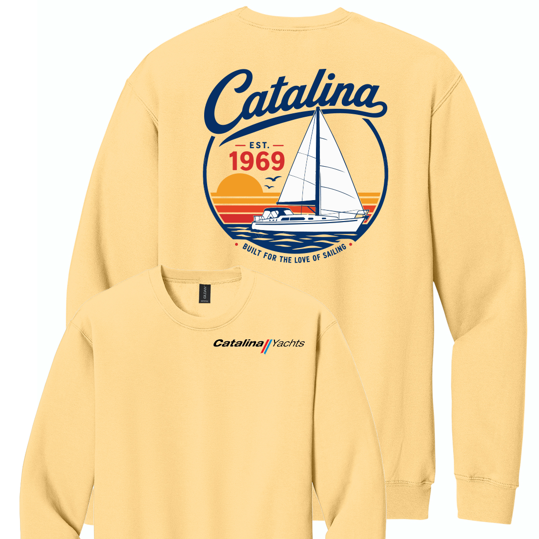 Catalina Yachts Sweatshirt "Built for The Love of Sailing"