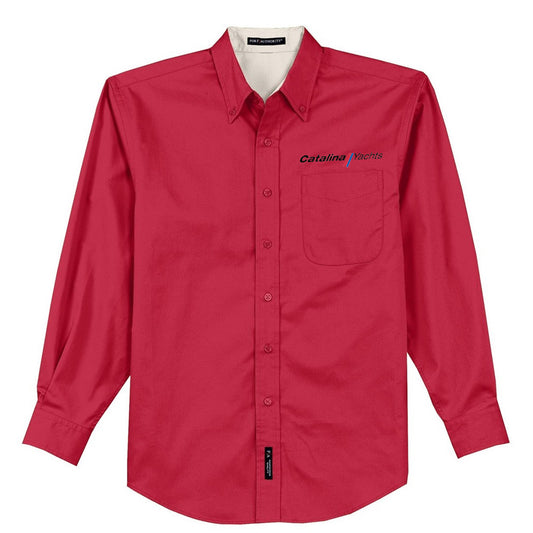 Men's Easy Care Dress Shirt Long Sleeve- In Stock