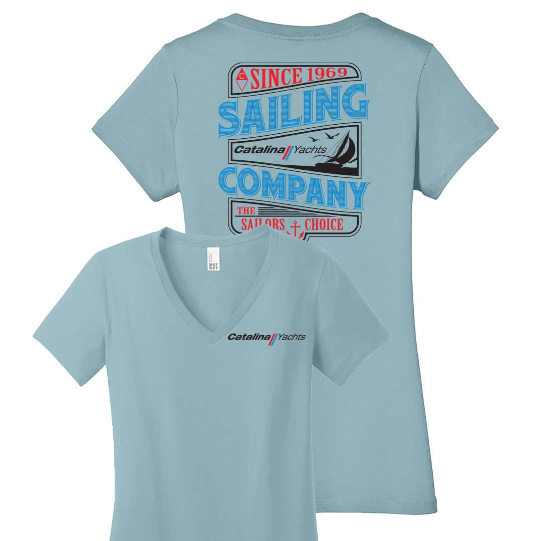 Ladies “Sailing Company” V-Neck Tee