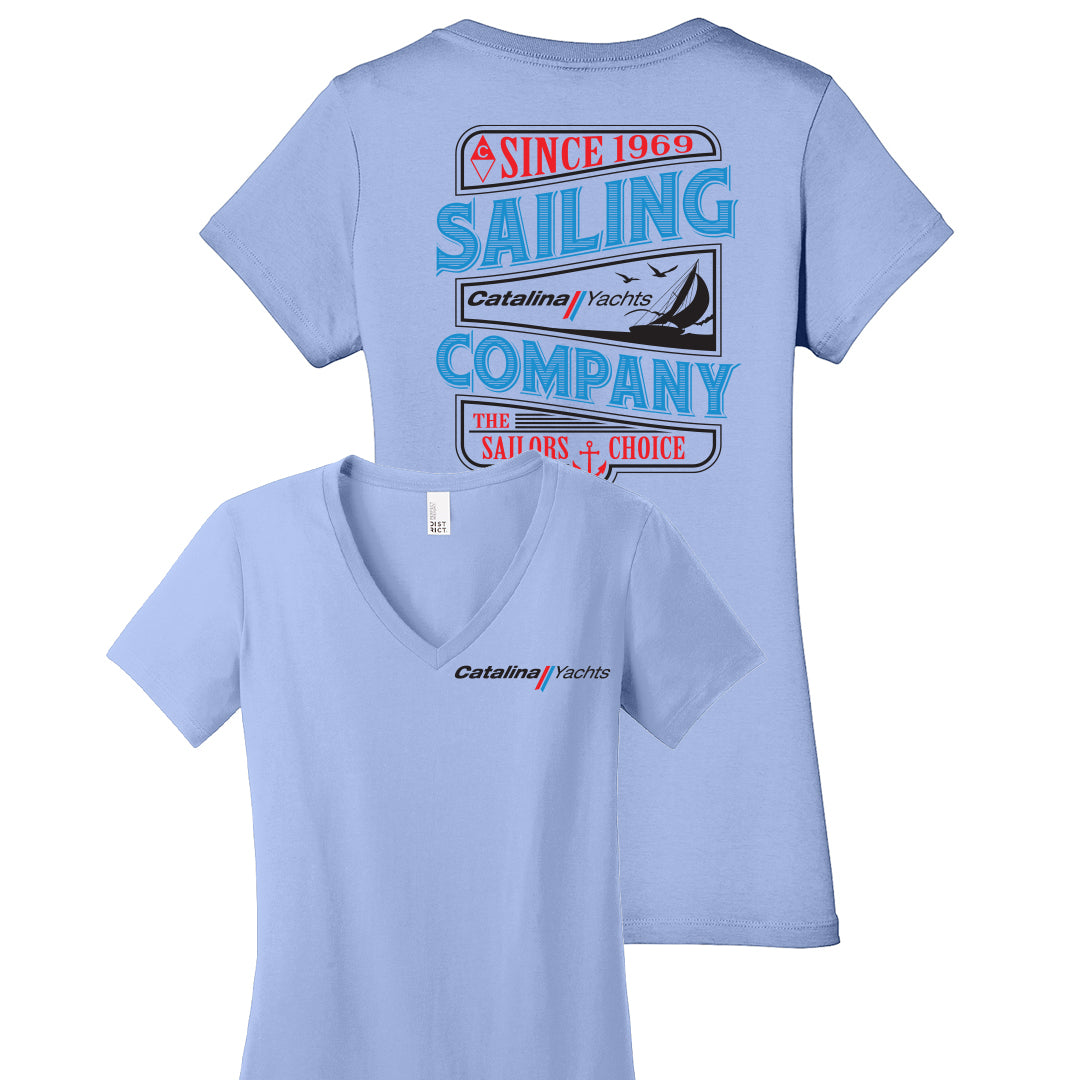 Ladies “Sailing Company” V-Neck Tee