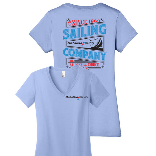 Ladies “Sailing Company” V-Neck Tee